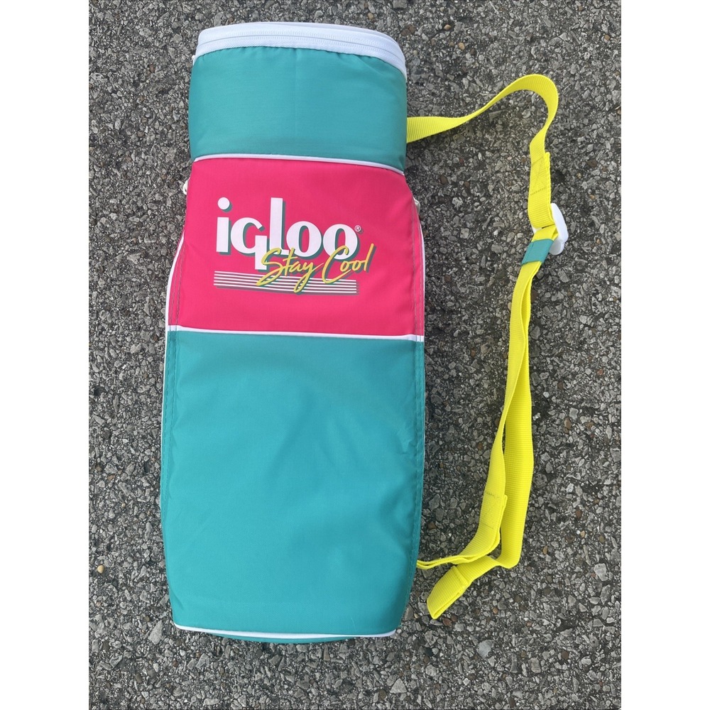 Igloo Teal Pink Yellow Insulated Shoulder Cooler Bag
